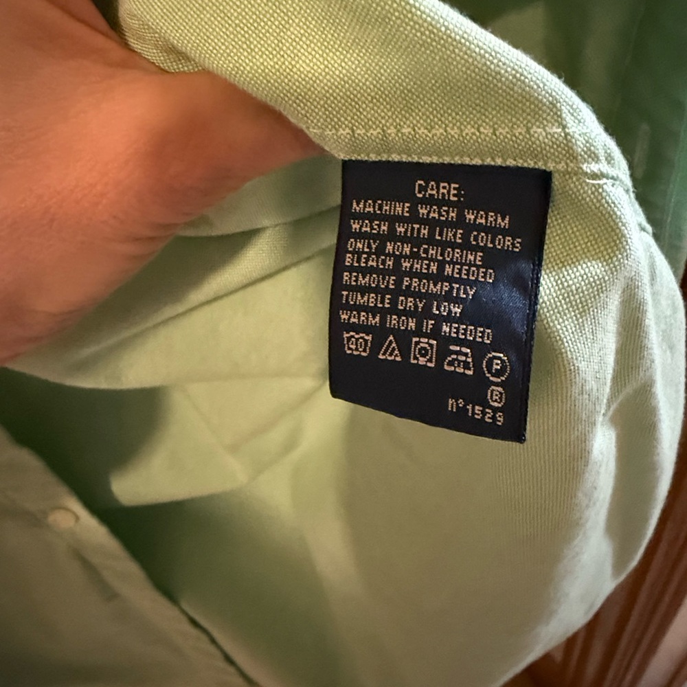 Ralph Lauren Classic Fit Mint Green Womens Shirt - Picture 7 of 9